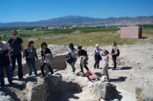 We had to wait for everyone to get to the top of the Temple for the explanation.