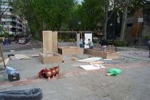 A lot of preliminary work must be done before a cross can be constructed.