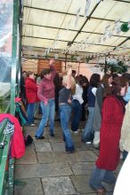 Rain does not stop everyone from dancing.