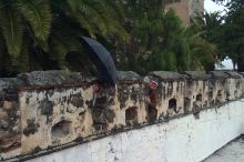Keeping a lookout from the castle in Salobreña.