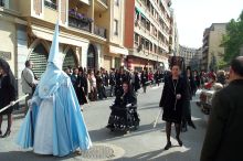 nothing stops the Spanish from participating in Semana Santa (except rain).