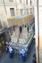 The virgin float.  I am always amazed that nothing burns with all the candles.