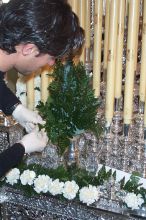 Actually doing the job.