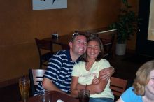 Derek and Jenna.  Mr. Photogenic made sure that we got a picture of Jenna.